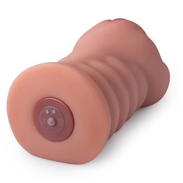Masturbatore vibrante realistico SHEQU in silicone ipoallergenico